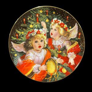 Vintage 1992 Bradford Exchange Collector Plate "O Tannenbaum" by Brenda Burke